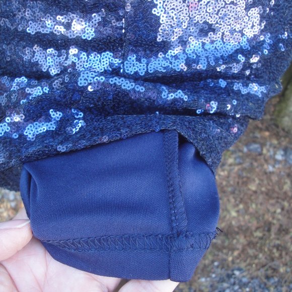 Lulus Blue Sequin Dress Size S - Picture 7 of 10